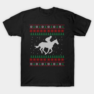 Horse Ugly Christmas Sweater Gift T-Shirt